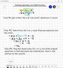 Solve Each System By Substitution Y