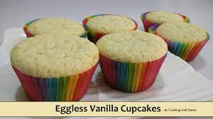 eggless vanilla cupcakes recipe in