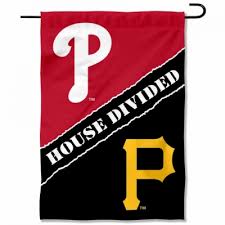Pirates House Divided Garden Flag