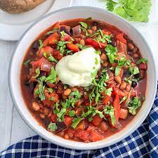 hungarian vegetarian bean goulash the