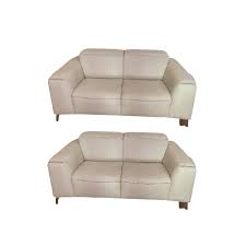 Trionfo 2 Seater Sofas In White Leather