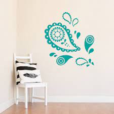 pretty paisley wall decal