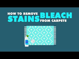 remove bleach stains from carpets