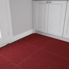eva foam floor mat with carpet top