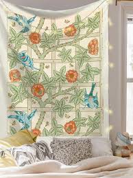 1pc Flower Pattern Print Tapestry