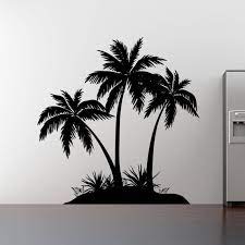 Island Palm Tree Wall Decal 3 Palm