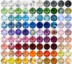Interactive Swarovski Color Chart Diy Crystals Swarovski