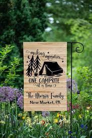 Personalized Camping Flag Garden Flag