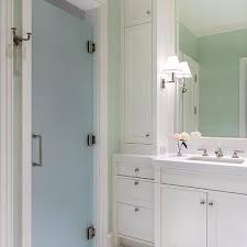 Frosted Glass Mullion Bathroom Cabinets