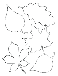 Template Fall Leaf Cut Out Template Leaves Templates Printable