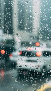 nj00 rain window bokeh art car sad
