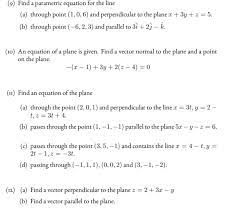parametric equation for the line