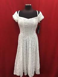 Details About Chetta B Dress New With Tag Retail 149 Size 8 Lined Cotton White