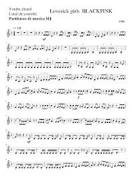 The swan from the carnival of the animals; Lovesick Girls Blackpink Violin Sheet Music Sheet Music For Violin Solo Musescore Com
