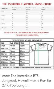 The Incredible Apparel Sizing Chart Chest Measurement Waist