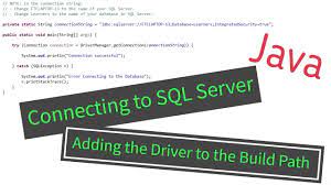 java connection to sql server