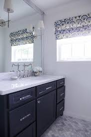dark blue bathroom vanity