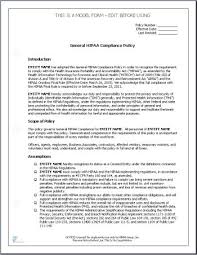Hipaa Policy Templates For Business Associates