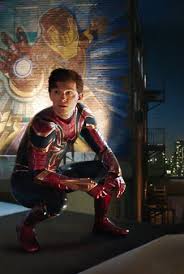 Far from home themes and live wallpapers on your phone! Download Spider Man Far From Home Spider Man And An Iron Man Mural Wallpaper Cellularnews