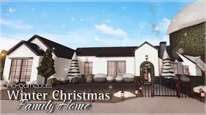 bloxburg winter christmas family home