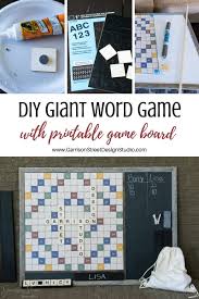 diy giant word game with printable game