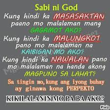 sabi ni God....... | Tagalog Quotes Collection | Pinterest via Relatably.com