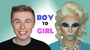 drag queen makeup transformation blu
