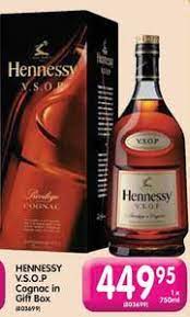 special hennessy v s o p cognac in gift
