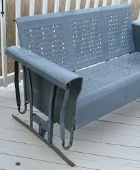 Porch Glider Vintage Metal Chairs