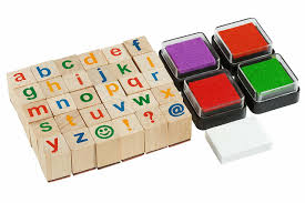 Close the template window after printing to return to this screen. Moore Premium Wooden Small Alphabet Stamp Set 34 Piece Set Of Lowercase Alphabet Stamps With 4 Color Ink Pads Toys 4 U