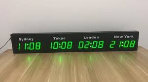 World Time Zone Clock Digital