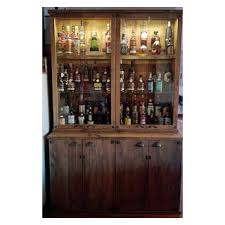 rustic oak whisky cabinet rustic