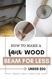 how to make diy faux beams with wood