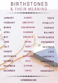 Birthstone Chart Gemstones And Their Meaning Birth