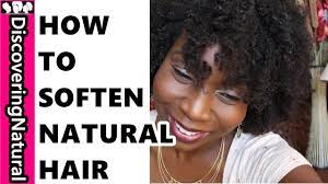 how to soften natural hair to prevent