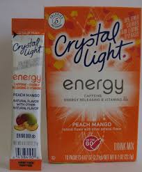 Caffeine King Crystal Light Peach Mango Energy Drink Mix Review