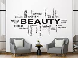 Beauty Salon Wall Decal Beauty Words