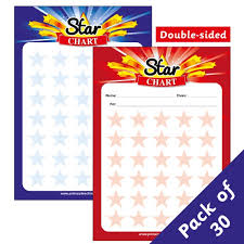Star Charts Sticker Saver Reward Cards 30 Per Pack A5