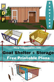 12x16 Goat Shelter With Storage Free