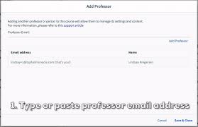 Professor Professor Adding A Professor Or Teaching