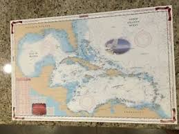 Details About Waterproof Charts Map Caribbean Sea Gulf Of Mexico Nautical Marine Noaa 411