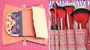 makeup brush cosmetic bag tutorial