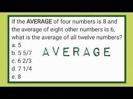 average of 4 numbers is 8 average of