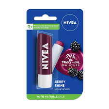 nivea lip balm fruity berry shine 4 8g