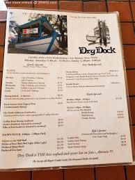 of dry dock oyster bar restaurant