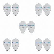 Hidow Compatible Replacement Tens Electrodes Premium Quality Large Electrode Pads For Hi Dow Tens Units 5 Pair Of Snap Tens Unit Electrodes 10