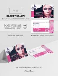 beauty salon free psd business card