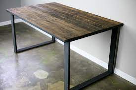 dining table desk reclaimed wood