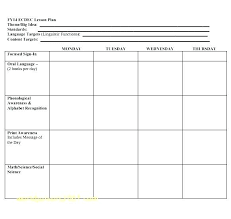 Free Lesson Plans For Pre School Free Lesson Plan Template Word