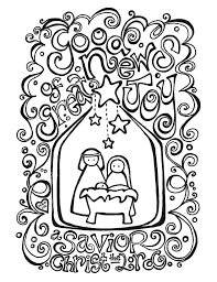 free nativity coloring page coloring